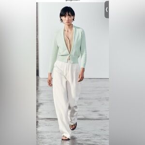 Zara double fabric knit cardigan